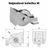 Nájezdové kolečko M